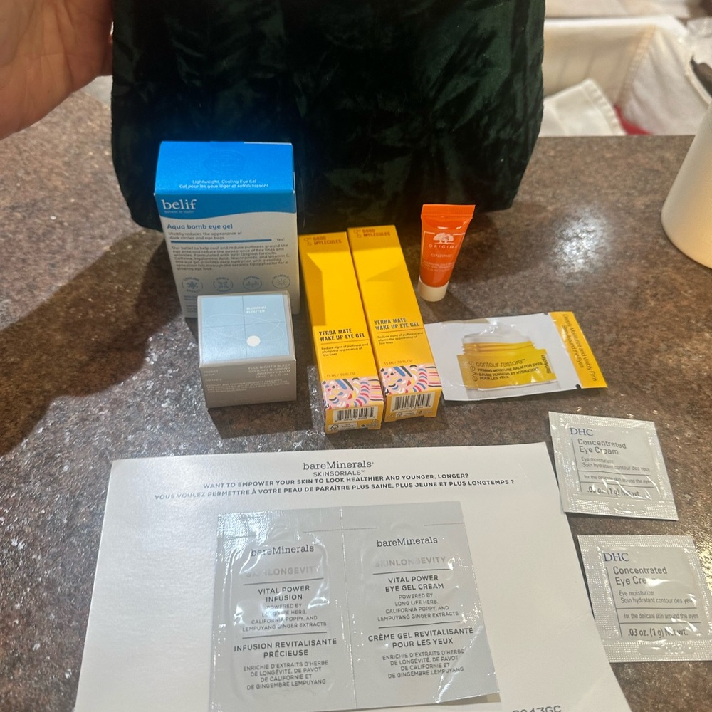 Free/$40.00 Ulta bag creams good molecules belif dhc rem origins gel lot